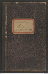k.k. naturhistorisches Hofmuseum, Index Intendanzakten 1891, Seite 1